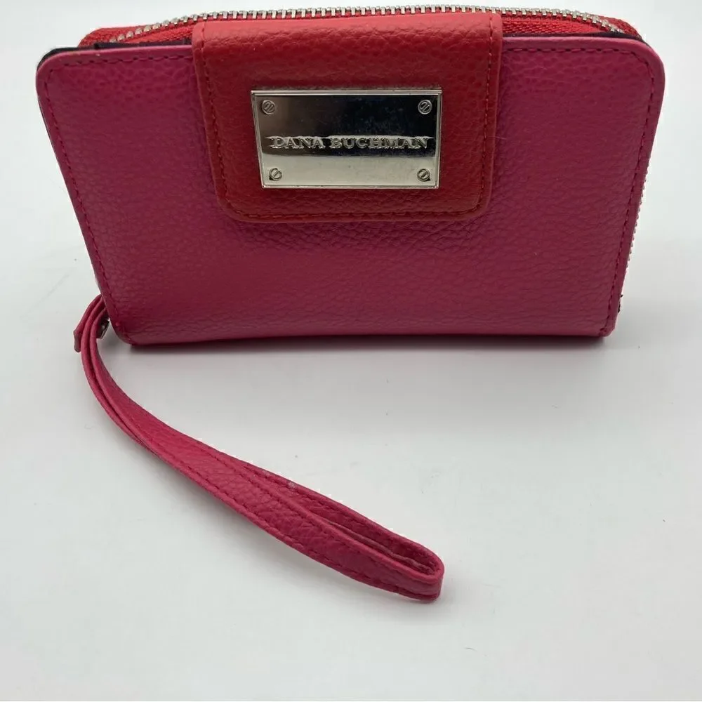 Dana Buchman  Leather Wallet Red/Pink Color